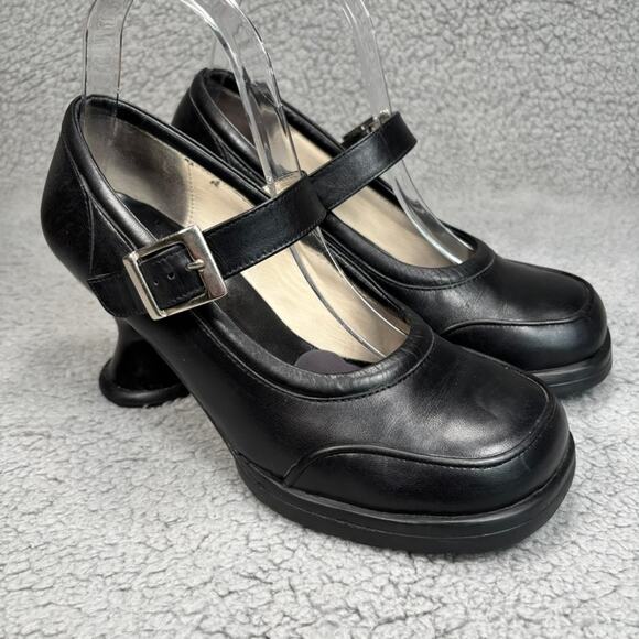 John Fluevog Mary Jane 8.5 Black Mini Gorgeous Twee Coquette Whimsigoth Fairy - Picture 2 of 12